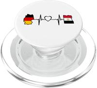 Egitto, Germania, battito cardiaco, egiziano, bandiera tedesca PopSockets PopGrip per MagSafe