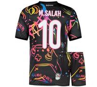 Egitto - Maglia da calcio Salah da gioco, per bambini e adulti, S