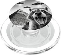 Egitto Piramidi Raccoon UFO Selfie PopSockets PopGrip per MagSafe
