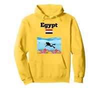 Egitto souvenir Immersioni subacquee barriere coralline Bandiera egiziana Felpa con Cappuccio