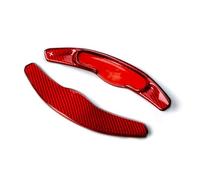 eglci Compatibile con Mini per Clubman Mk3 F54 F55 F56 F57 per F60 per Cooper S Jcw Volante in Fibra di Carbonio Paddle Shift Shifter Extension BP0019 Pagaia del Cambio Volante(Red Carbon)