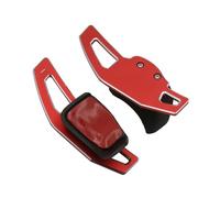 eglci Compatibile con Tiguan per Golf 6 MK6 per Jetta per GTI R20 R36 Auto Paddle Shifter Cover Auto Volante Shift Paddle Extension Shifters Adesivo Pagaia del Cambio Volante(Red)