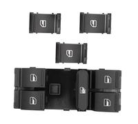 EGLGPAGAEY Pulsantiera Interruttore Alzacristalli per per MK5 per MK6 B6 B7 CC per Plus per Seat 1K4959857B Pulsante Interruttore alzacristallo Elettrico Principale Auto(4pcs)