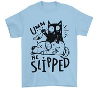 Egli ad Aletta a Cat Murdering Un Cane Divertente T-Shirt 100% Cotone