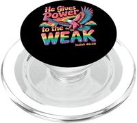 Egli dà potere al debole Isaia 40:29 PopSockets PopGrip per MagSafe