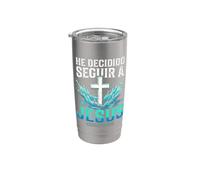 Egli Decidido Seguir Un battesimo cristiano spagnolo di Jesús Bicchiere termico in acciaio inox doppia parete