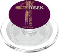 Egli è risorto come ha detto Croce Cristiana Pasqua Matteo PopSockets PopGrip per MagSafe