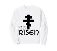 Egli è risorto Cristianesimo Ortodosso Pasqua Greca ortodossa Felpa