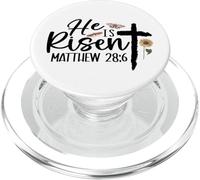 Egli è risorto Croce Gesù Religioso - Pasqua - Cristiani PopSockets PopGrip per MagSafe
