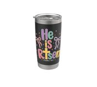 Egli è risorto Matteo 28:6 Pasqua Cristiana Fede Religione Bicchiere termico in acciaio inox doppia parete