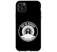 Egli è risorto Matteo 28:6 Versetto biblico Fede cristiana Custodia per iPhone 11 Pro Max