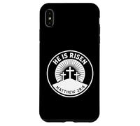Egli è risorto Matteo 28:6 Versetto biblico Fede cristiana Custodia per iPhone XS Max