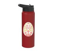 Egli è risorto uovo di Pasqua - Gesù Cristo Resurrezione Stainless Steel Insulated Water Bottle