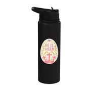 Egli è risorto uovo di Pasqua - Gesù Cristo Resurrezione Stainless Steel Insulated Water Bottle