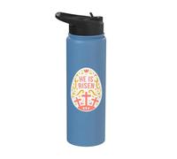 Egli è risorto uovo di Pasqua - Gesù Cristo Resurrezione Stainless Steel Insulated Water Bottle