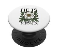 Egli è risorto Vintage floreale Pasqua Cristiano Gesù PopSockets PopGrip Adesivo