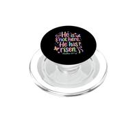 Egli non è qui, è risorto Matteo 28:6 Pasqua cristiana PopSockets PopGrip per MagSafe