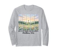 Egli Non è Qui, è risorto Matteo 28 6 Versetto biblico Gesù Maglia a Manica