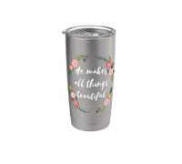 Egli rende tutte le cose belle Ecclesiaste 3:11 Bicchiere termico in acciaio inox doppia parete