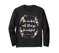 Egli Rende Tutte Le Cose Belle Ecclesiaste 3:11 Maglia a Manica