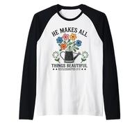 Egli Rende Tutte Le Cose Belle Ecclesiaste 3:11 Vintage Maglia con Maniche Raglan
