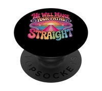 Egli renderà i tuoi percorsi dritti retrò ispiratore PopSockets PopGrip Adesivo