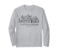 Egli renderà Il Tuo cammino Cristiano Uomini Donne Amare Dio Gesù Maglia a Manica