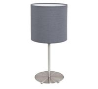 Lampada Da Tavolo Moderna Pasteri Acciaio Nichel Satinato Luce E27 Ip20