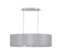 Eglo 31612 lampadario, in, E27, grigio, glühlampe, metallo