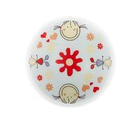 Eglo 88973 Junior " - Lampada a soffitto in vetro satinato con decorazione bambine, a 2 punti luce E27 max. 60 W (lampadine non incluse), ø 39,5 cm, colore: Bianco