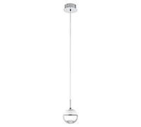 Eglo 93708 Lampada a sospensione a sfera, metallo, colore: trasparente, led, vetro
