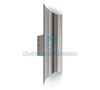 EGLO Applique da esterni LED Agolada, acciaio inox EGLO