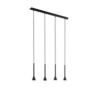 Eglo 97605 Lampada a Sospensione GU10 5 W LED, E, Nero/Oro