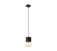 Eglo 97733 Lampada a Sospensione, Oro GU10 5 W LED, B, Nero