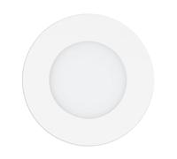 Eglo Access LED Fueva-A Einbauleuchte, 1-flammiger Einbaustrahler aus Aluminium und weißem Kunststoff, dimmbare LED mit Fernbedienung, Farbtemperaturwechsel (warm, neutral, kalt), Ø 12 cm