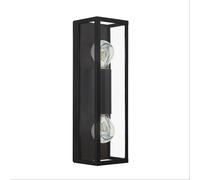 Applique Industrial Amezola 2 Luci Metallo Nero