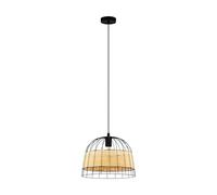 Eglo Lampadario a sospensione Anwick Industriale 1 luce Metallo Nero Ø 37 cm