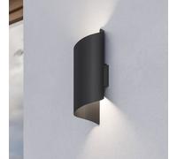 EGLO Applique da esterni LED Montarello, nera, altezza 27 cm, metallo EGLO