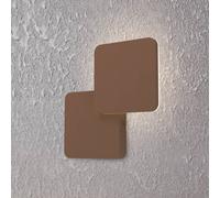 EGLO Applique da esterni LED Pedersano, color ruggine, lunghezza 14 cm, metallo EGLO