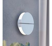 EGLO Applique da esterno LED Vascella, bianca, Ø 18 cm, metallo EGLO