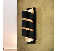 EGLO Applique Elizondo, ritorta, nero/oro EGLO