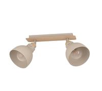 Spot Vintage Arrecife In Acciaio Marrone 2 Luci E27 28W Ip20