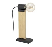 Lampada Da Tavolo Vintage Bailrigg Acciaio Nero 1 Luce E27