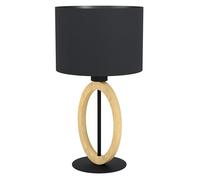 Lampada Da Scrivania Industrial Basildon 1 Luce Metallo Nero E Marrone Diffusore