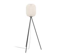 EGLO Lampada da terra Belgrave, altezza 141,5 cm, bianco/nero, metallo EGLO