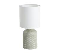 Eglo Bellariva Lampada da tavolo, lampada da comodino in ceramica color grigio,