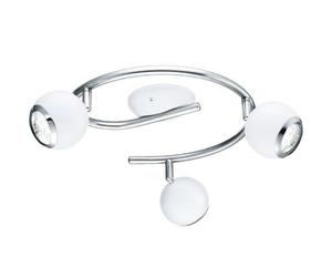 EGLO - BIMEDA ARCO FARETTI LED 3 LUCI 2,8W GU10 BIANCO/CROMO 31003