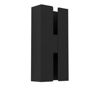 Eglo Briscola - Lampada da parete a LED per esterni, con interruttore DIP, metallo di colore nero, bianco caldo, neutro, freddo, IP44