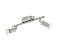 EGLO SPOT LED BUZZ 2X3W ATTACCO GU10 COLORE NICKEL 92596