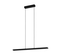 Eglo Led lampada a sospensione Cambulos dimmerabile, minimalista, illuminazione per tavolo da pranzo o soggiorno, in metallo nero e plastica bianca